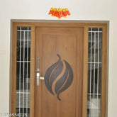 Orange Panchmukhi Hanuman Murti, premium polyresin statue for door entrance, ideal for pooja temples and decor